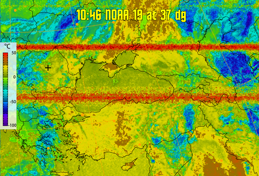 therm:
Produces a false colour image from NOAA APT images based on temperature.
Provides a good way of visualising cloud temperatures.