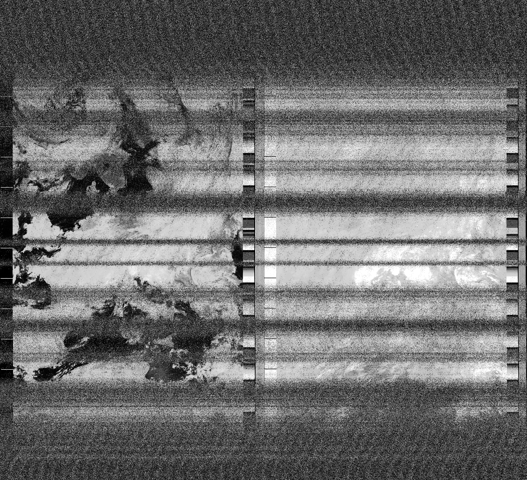 Pristine output with telemetry data withut cropping. Pristine images are
unenhanced, but normalised to produce images which represent,
as best as the software is able to, the original digital data. No attempt is made to temperature
normalise IR images. Disables gamma, sharpening, rotation, and other enhancements.