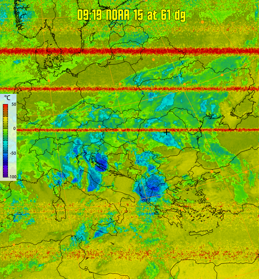 therm:
Produces a false colour image from NOAA APT images based on temperature.
Provides a good way of visualising cloud temperatures.