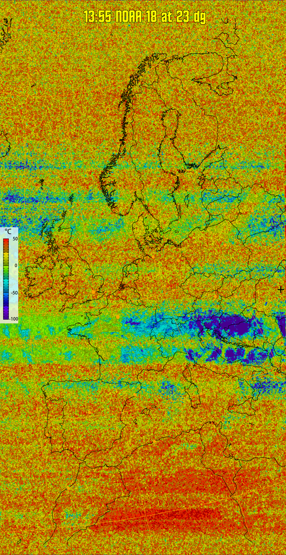 therm:
Produces a false colour image from NOAA APT images based on temperature.
Provides a good way of visualising cloud temperatures.
