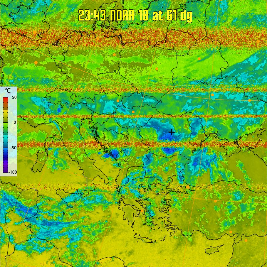 therm:
Produces a false colour image from NOAA APT images based on temperature.
Provides a good way of visualising cloud temperatures.