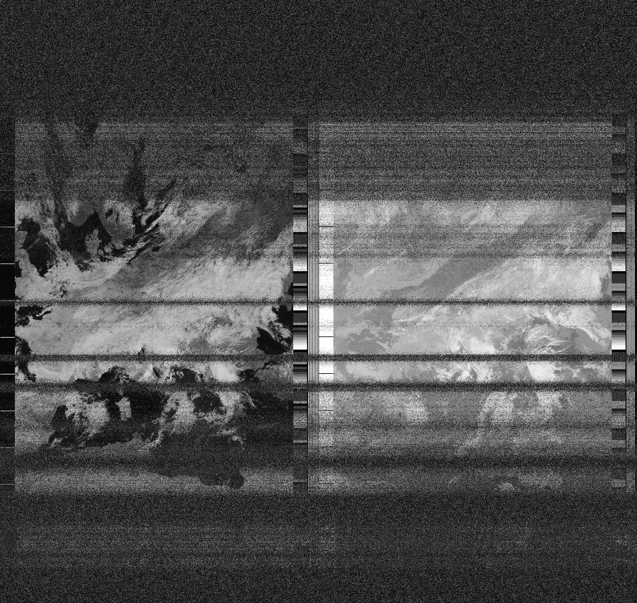 Pristine output with telemetry data withut cropping. Pristine images are
unenhanced, but normalised to produce images which represent,
as best as the software is able to, the original digital data. No attempt is made to temperature
normalise IR images. Disables gamma, sharpening, rotation, and other enhancements.