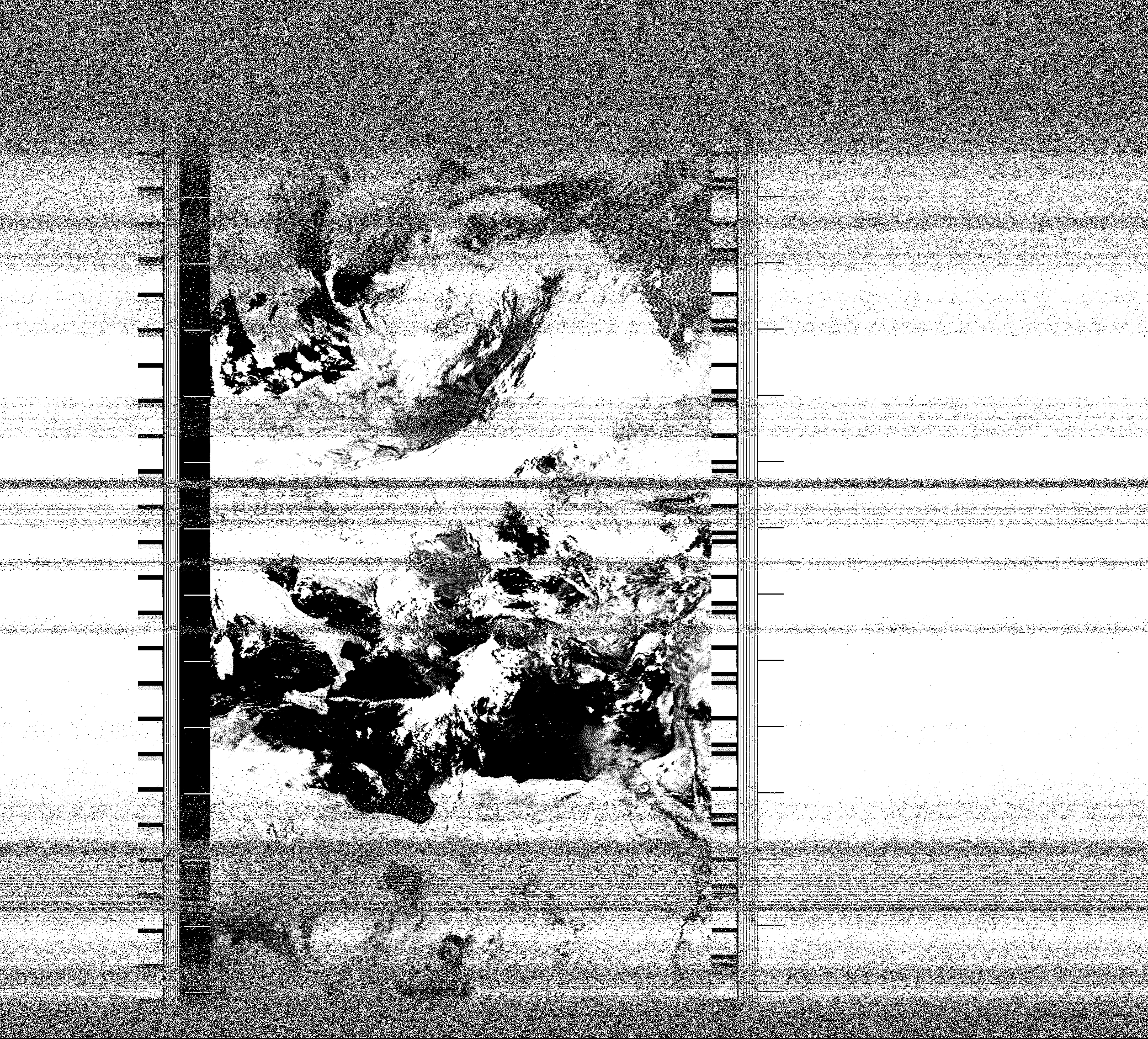 Pristine output with telemetry data withut cropping. Pristine images are
unenhanced, but normalised to produce images which represent,
as best as the software is able to, the original digital data. No attempt is made to temperature
normalise IR images. Disables gamma, sharpening, rotation, and other enhancements.