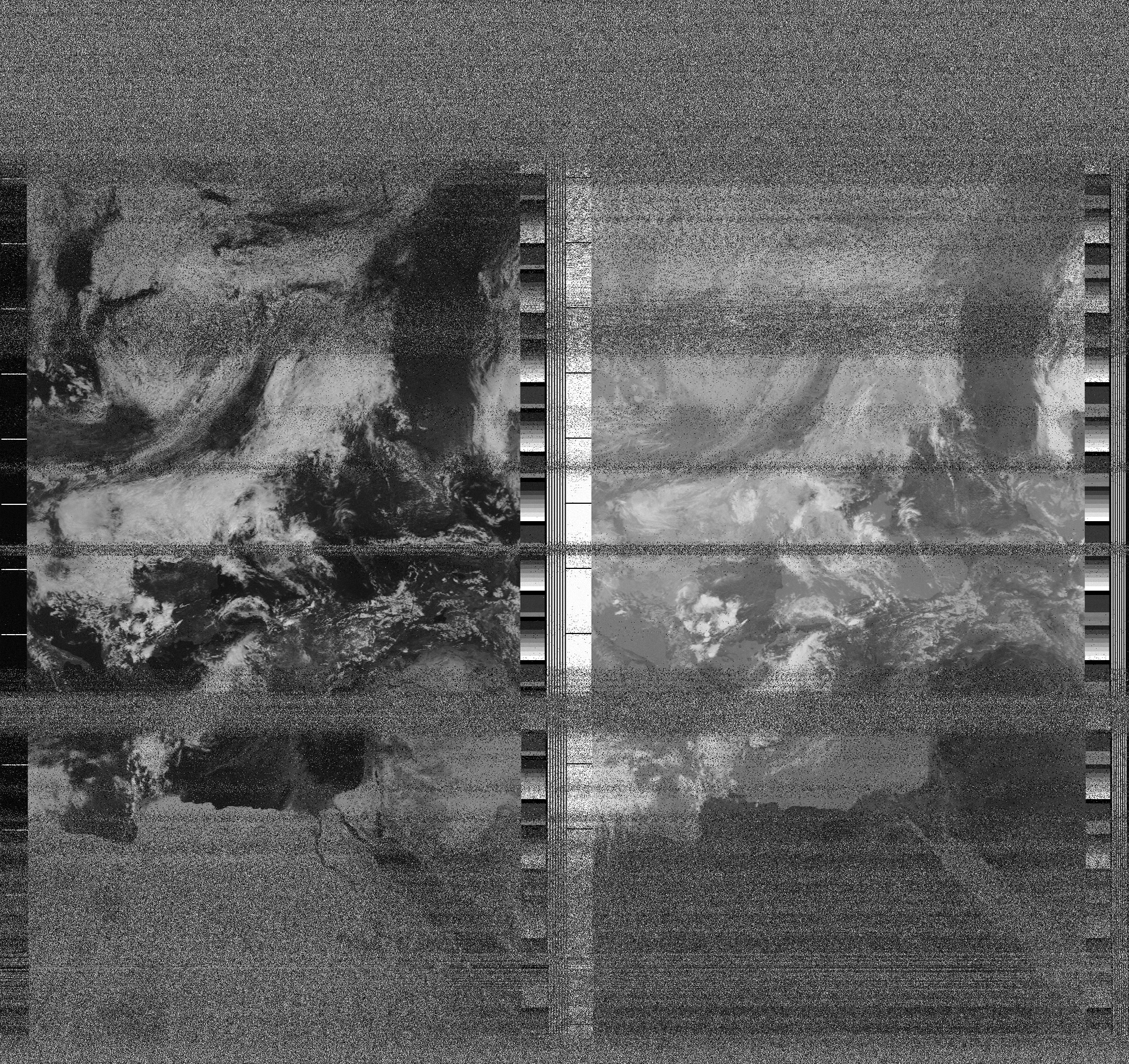 Pristine output with telemetry data withut cropping. Pristine images are
unenhanced, but normalised to produce images which represent,
as best as the software is able to, the original digital data. No attempt is made to temperature
normalise IR images. Disables gamma, sharpening, rotation, and other enhancements.