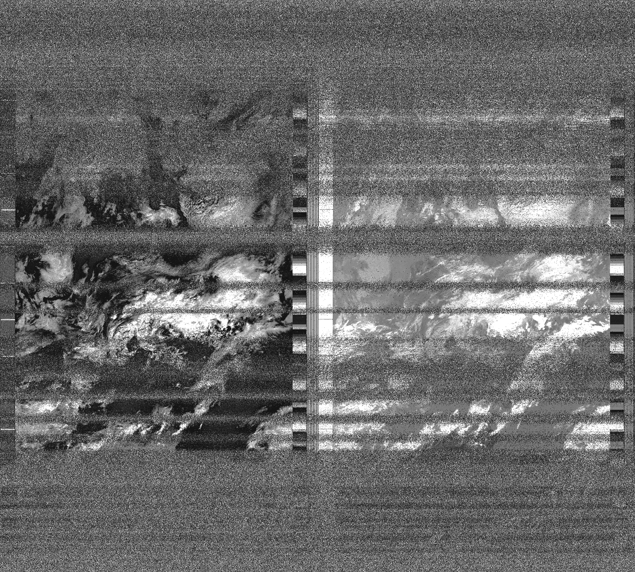 Pristine output with telemetry data withut cropping. Pristine images are
unenhanced, but normalised to produce images which represent,
as best as the software is able to, the original digital data. No attempt is made to temperature
normalise IR images. Disables gamma, sharpening, rotation, and other enhancements.