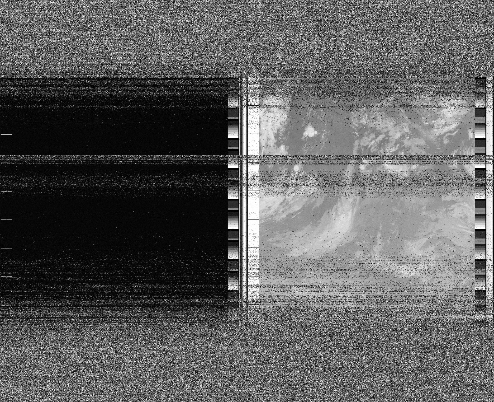 Pristine output with telemetry data withut cropping. Pristine images are
unenhanced, but normalised to produce images which represent,
as best as the software is able to, the original digital data. No attempt is made to temperature
normalise IR images. Disables gamma, sharpening, rotation, and other enhancements.