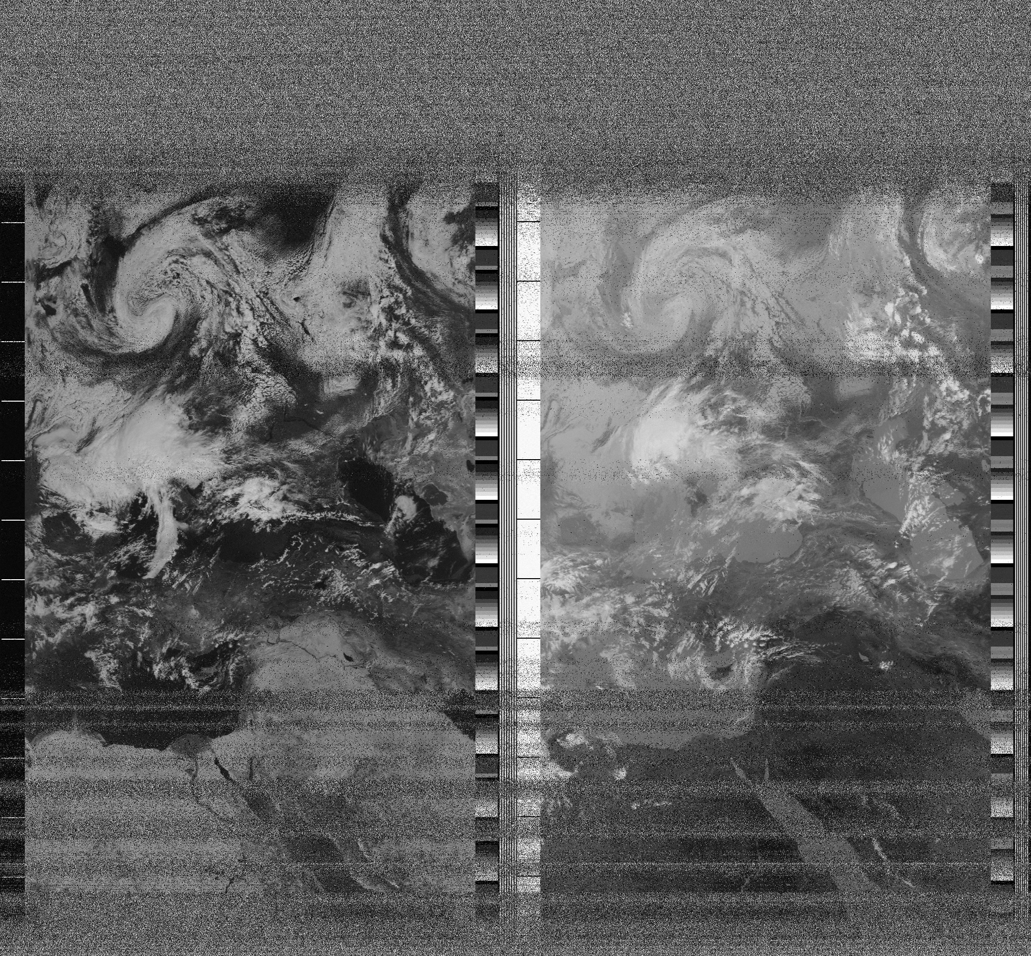 Pristine output with telemetry data withut cropping. Pristine images are
unenhanced, but normalised to produce images which represent,
as best as the software is able to, the original digital data. No attempt is made to temperature
normalise IR images. Disables gamma, sharpening, rotation, and other enhancements.