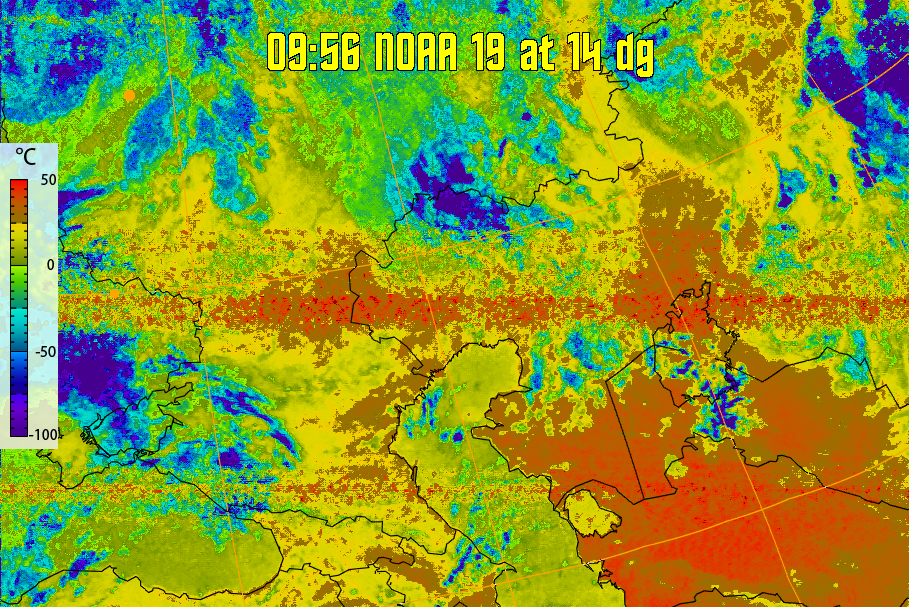 therm:
Produces a false colour image from NOAA APT images based on temperature.
Provides a good way of visualising cloud temperatures.