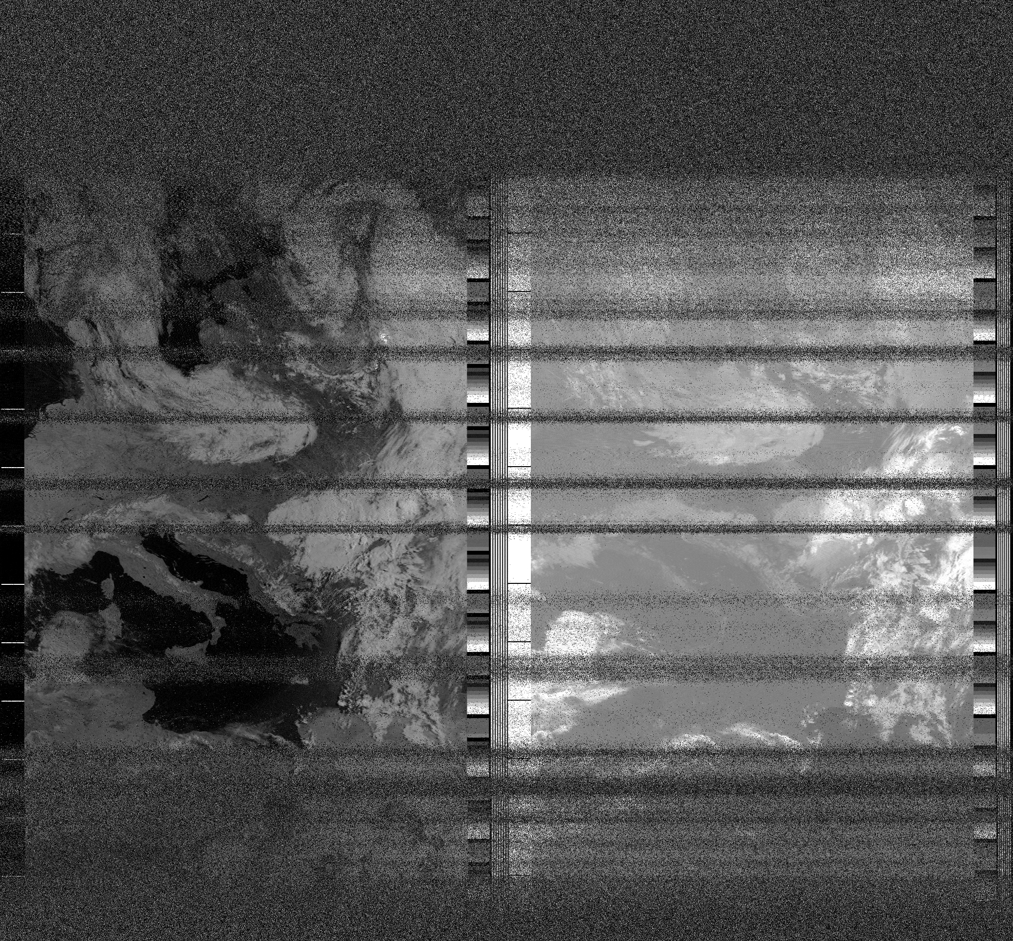 Pristine output with telemetry data withut cropping. Pristine images are
unenhanced, but normalised to produce images which represent,
as best as the software is able to, the original digital data. No attempt is made to temperature
normalise IR images. Disables gamma, sharpening, rotation, and other enhancements.