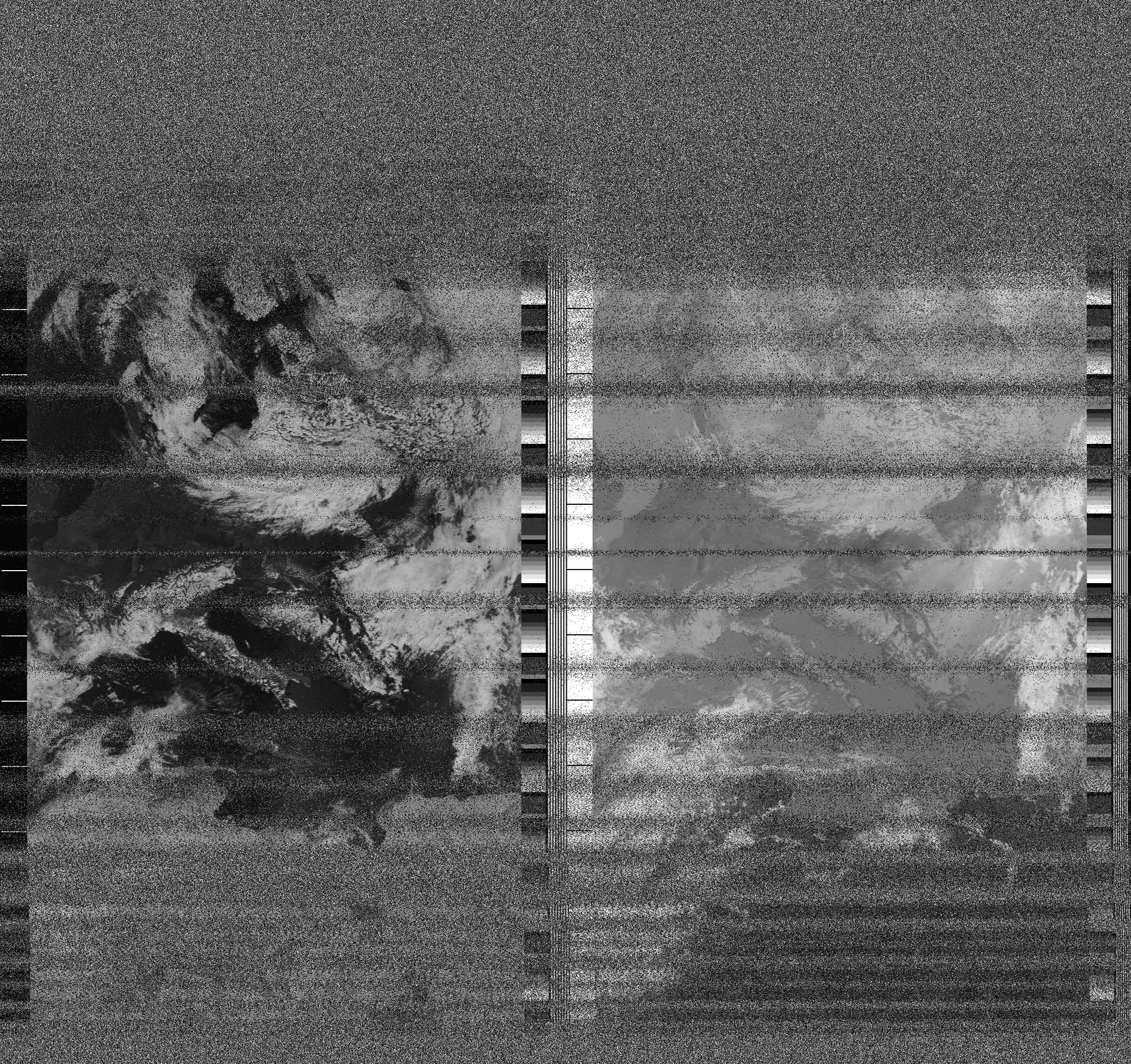 Pristine output with telemetry data withut cropping. Pristine images are
unenhanced, but normalised to produce images which represent,
as best as the software is able to, the original digital data. No attempt is made to temperature
normalise IR images. Disables gamma, sharpening, rotation, and other enhancements.