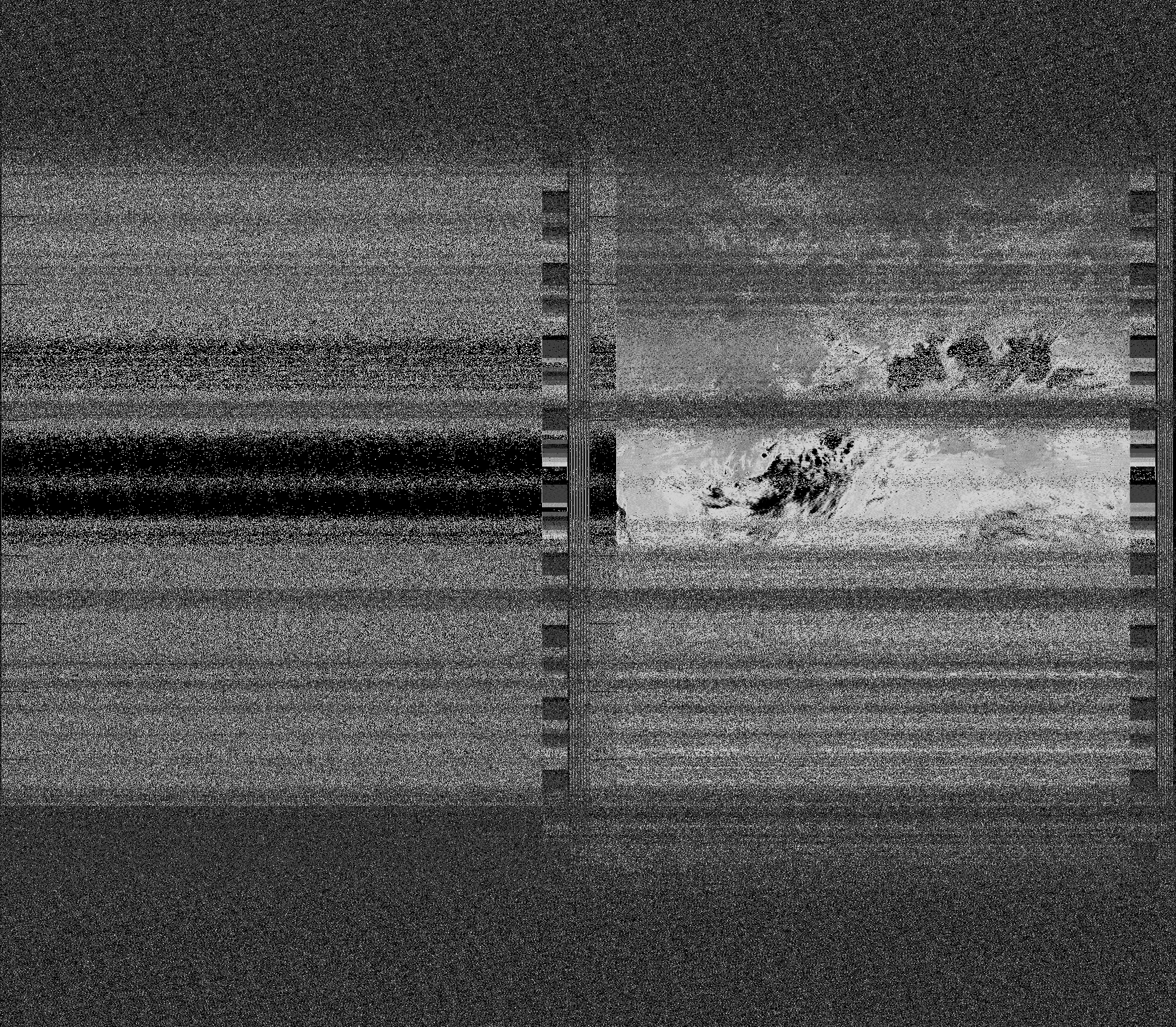 Pristine output with telemetry data withut cropping. Pristine images are
unenhanced, but normalised to produce images which represent,
as best as the software is able to, the original digital data. No attempt is made to temperature
normalise IR images. Disables gamma, sharpening, rotation, and other enhancements.