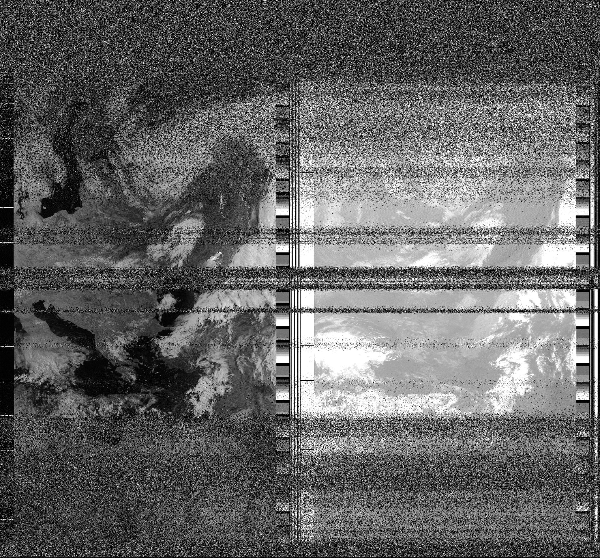 Pristine output with telemetry data withut cropping. Pristine images are
unenhanced, but normalised to produce images which represent,
as best as the software is able to, the original digital data. No attempt is made to temperature
normalise IR images. Disables gamma, sharpening, rotation, and other enhancements.