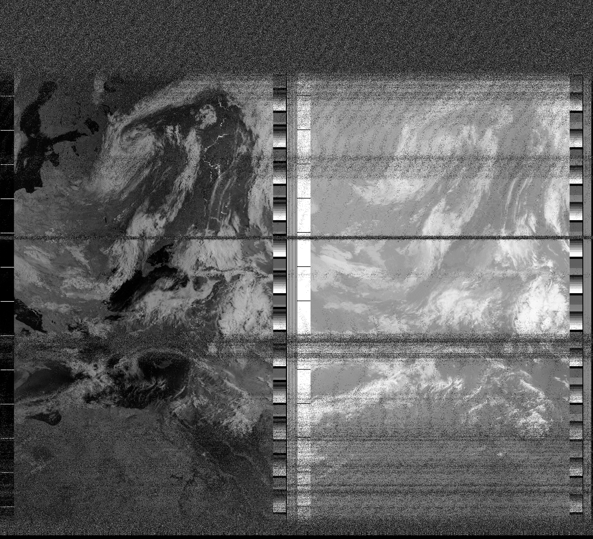 Pristine output with telemetry data withut cropping. Pristine images are
unenhanced, but normalised to produce images which represent,
as best as the software is able to, the original digital data. No attempt is made to temperature
normalise IR images. Disables gamma, sharpening, rotation, and other enhancements.