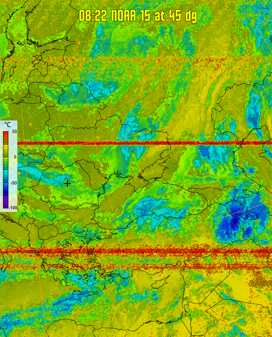 therm:
Produces a false colour image from NOAA APT images based on temperature.
Provides a good way of visualising cloud temperatures.