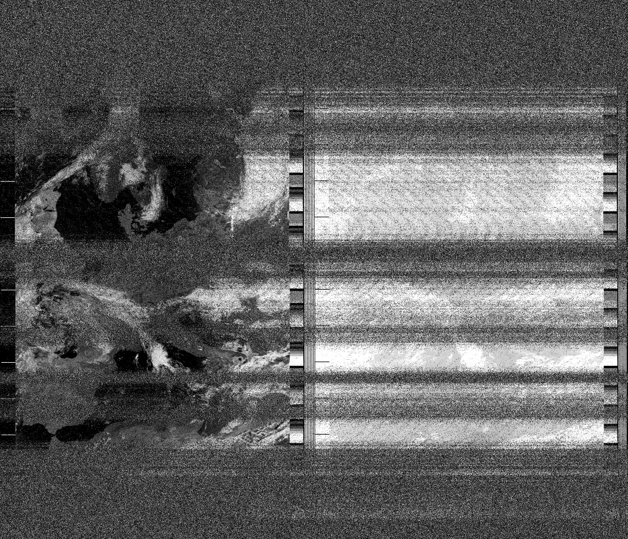 Pristine output with telemetry data withut cropping. Pristine images are
unenhanced, but normalised to produce images which represent,
as best as the software is able to, the original digital data. No attempt is made to temperature
normalise IR images. Disables gamma, sharpening, rotation, and other enhancements.