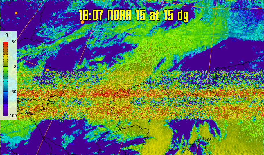 therm:
Produces a false colour image from NOAA APT images based on temperature.
Provides a good way of visualising cloud temperatures.