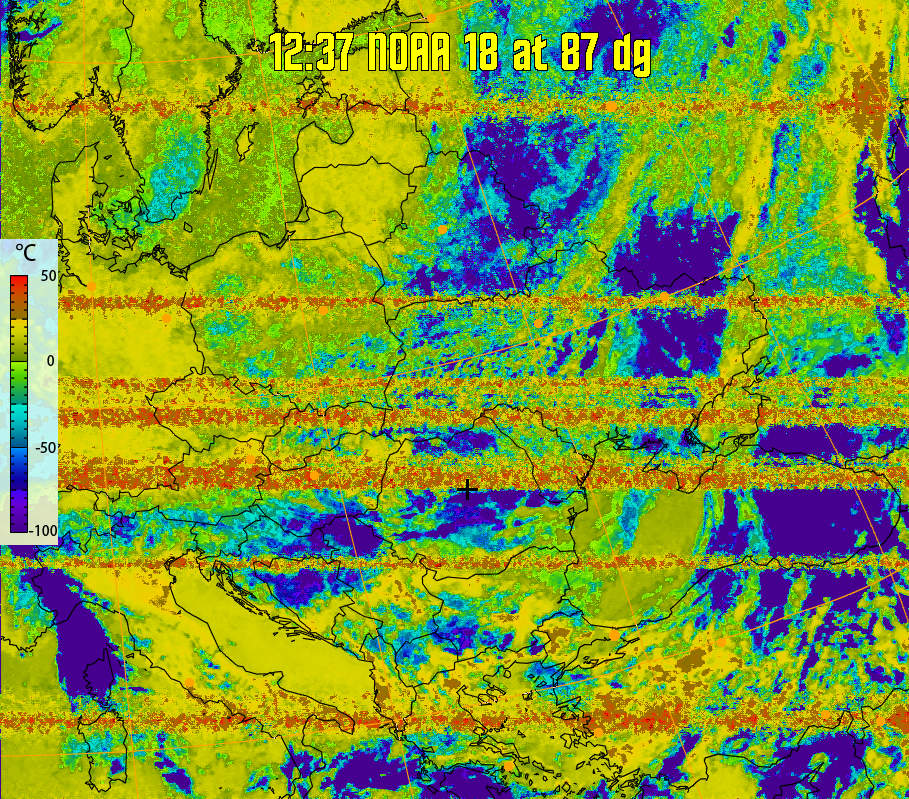 therm:
Produces a false colour image from NOAA APT images based on temperature.
Provides a good way of visualising cloud temperatures.