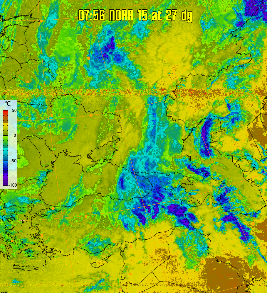 therm:
Produces a false colour image from NOAA APT images based on temperature.
Provides a good way of visualising cloud temperatures.