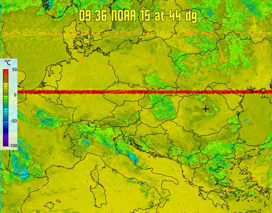 therm:
Produces a false colour image from NOAA APT images based on temperature.
Provides a good way of visualising cloud temperatures.