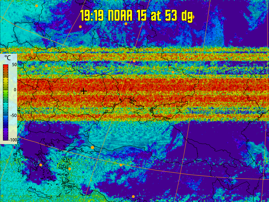therm:
Produces a false colour image from NOAA APT images based on temperature.
Provides a good way of visualising cloud temperatures.