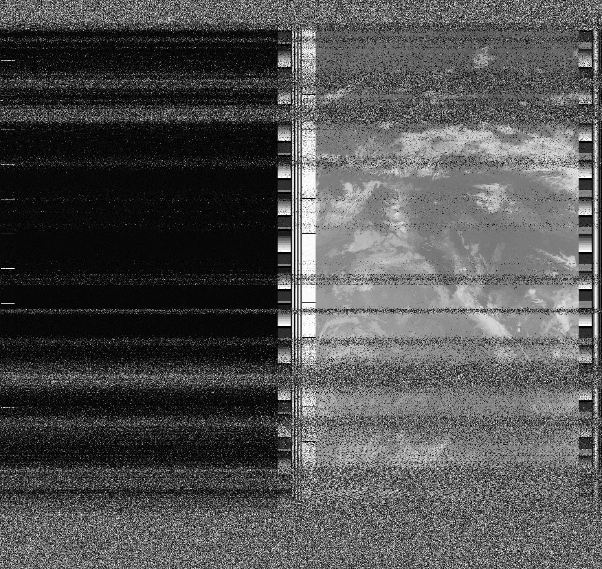 Pristine output with telemetry data withut cropping. Pristine images are
unenhanced, but normalised to produce images which represent,
as best as the software is able to, the original digital data. No attempt is made to temperature
normalise IR images. Disables gamma, sharpening, rotation, and other enhancements.