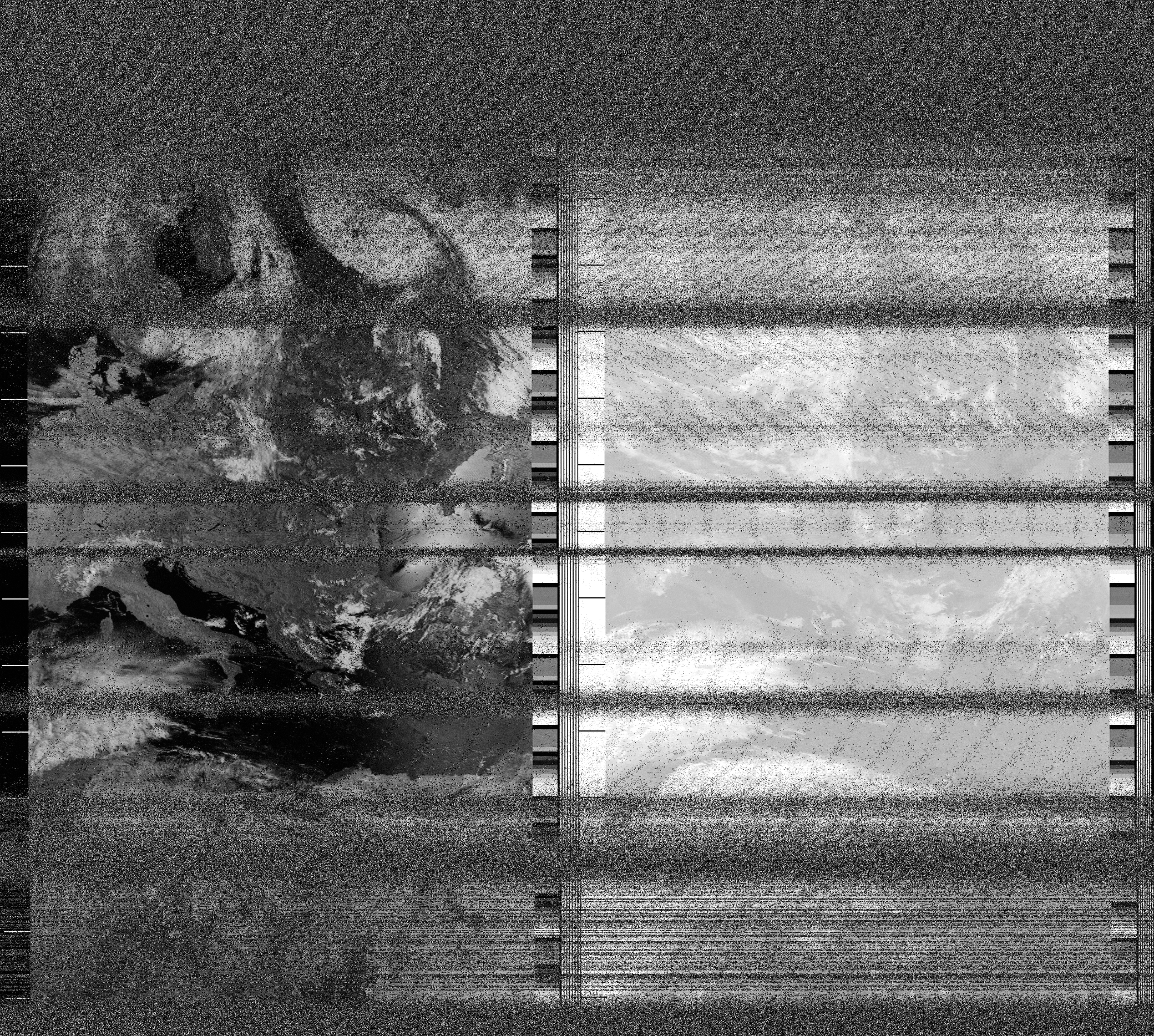 Pristine output with telemetry data withut cropping. Pristine images are
unenhanced, but normalised to produce images which represent,
as best as the software is able to, the original digital data. No attempt is made to temperature
normalise IR images. Disables gamma, sharpening, rotation, and other enhancements.