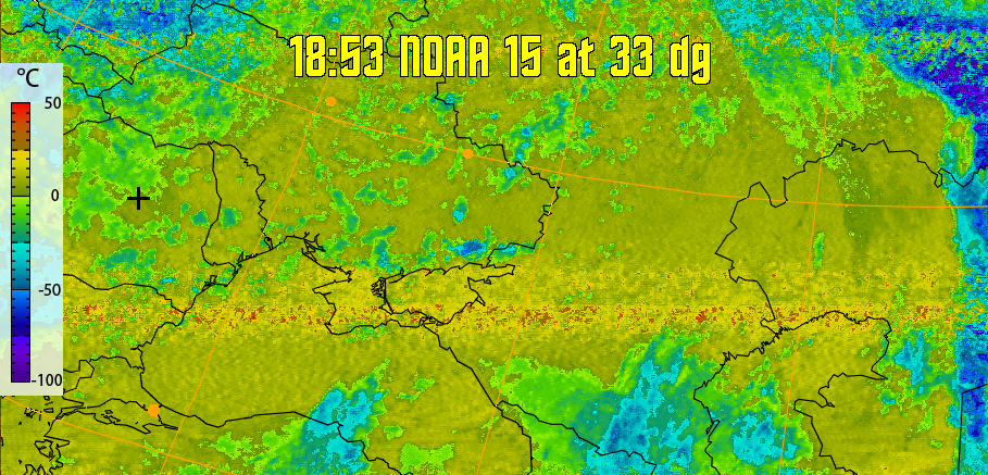 therm:
Produces a false colour image from NOAA APT images based on temperature.
Provides a good way of visualising cloud temperatures.