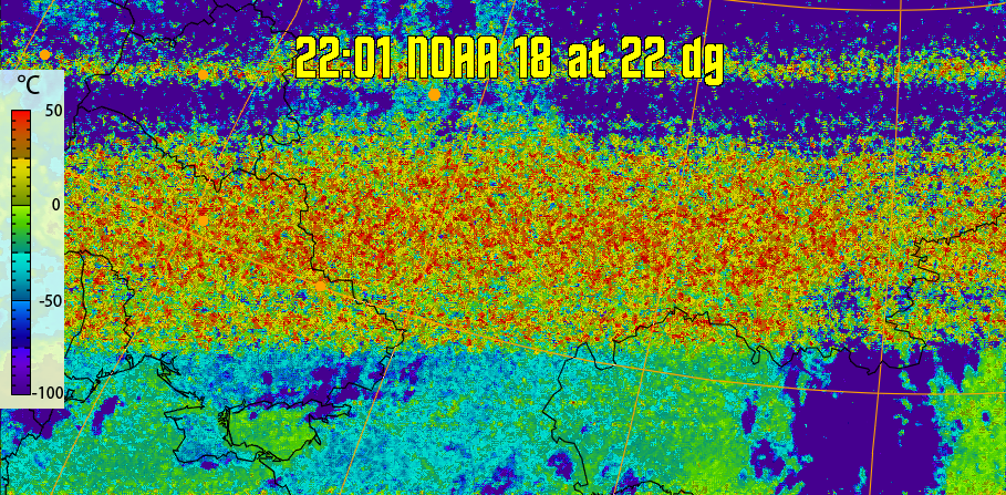 therm:
Produces a false colour image from NOAA APT images based on temperature.
Provides a good way of visualising cloud temperatures.