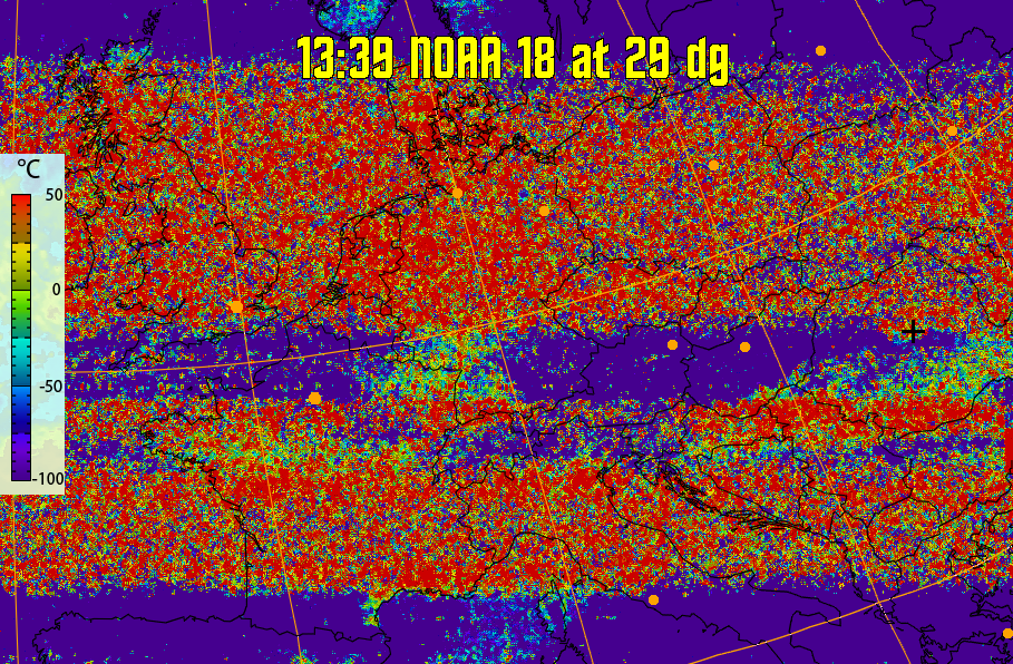 therm:
Produces a false colour image from NOAA APT images based on temperature.
Provides a good way of visualising cloud temperatures.