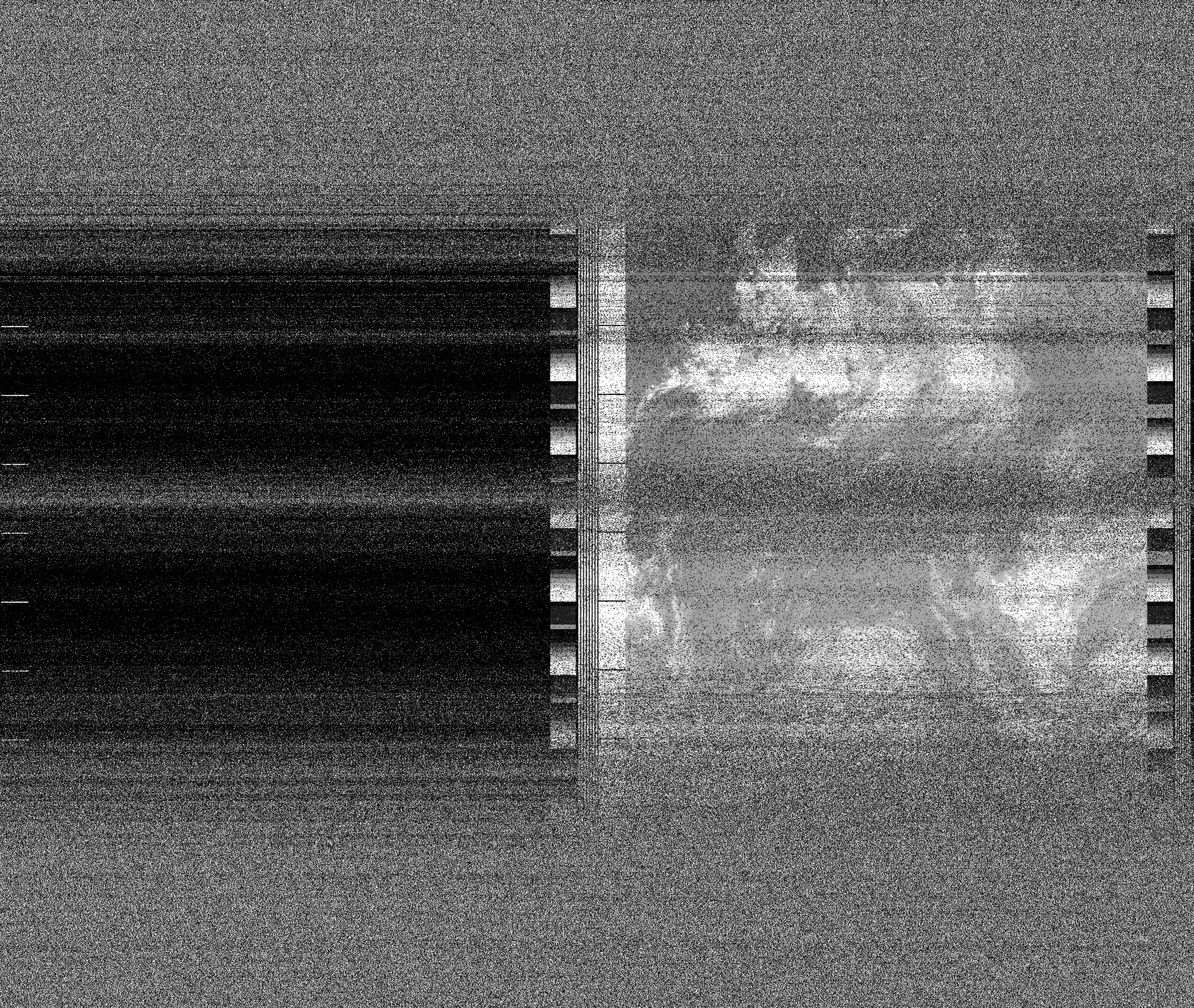 Pristine output with telemetry data withut cropping. Pristine images are
unenhanced, but normalised to produce images which represent,
as best as the software is able to, the original digital data. No attempt is made to temperature
normalise IR images. Disables gamma, sharpening, rotation, and other enhancements.