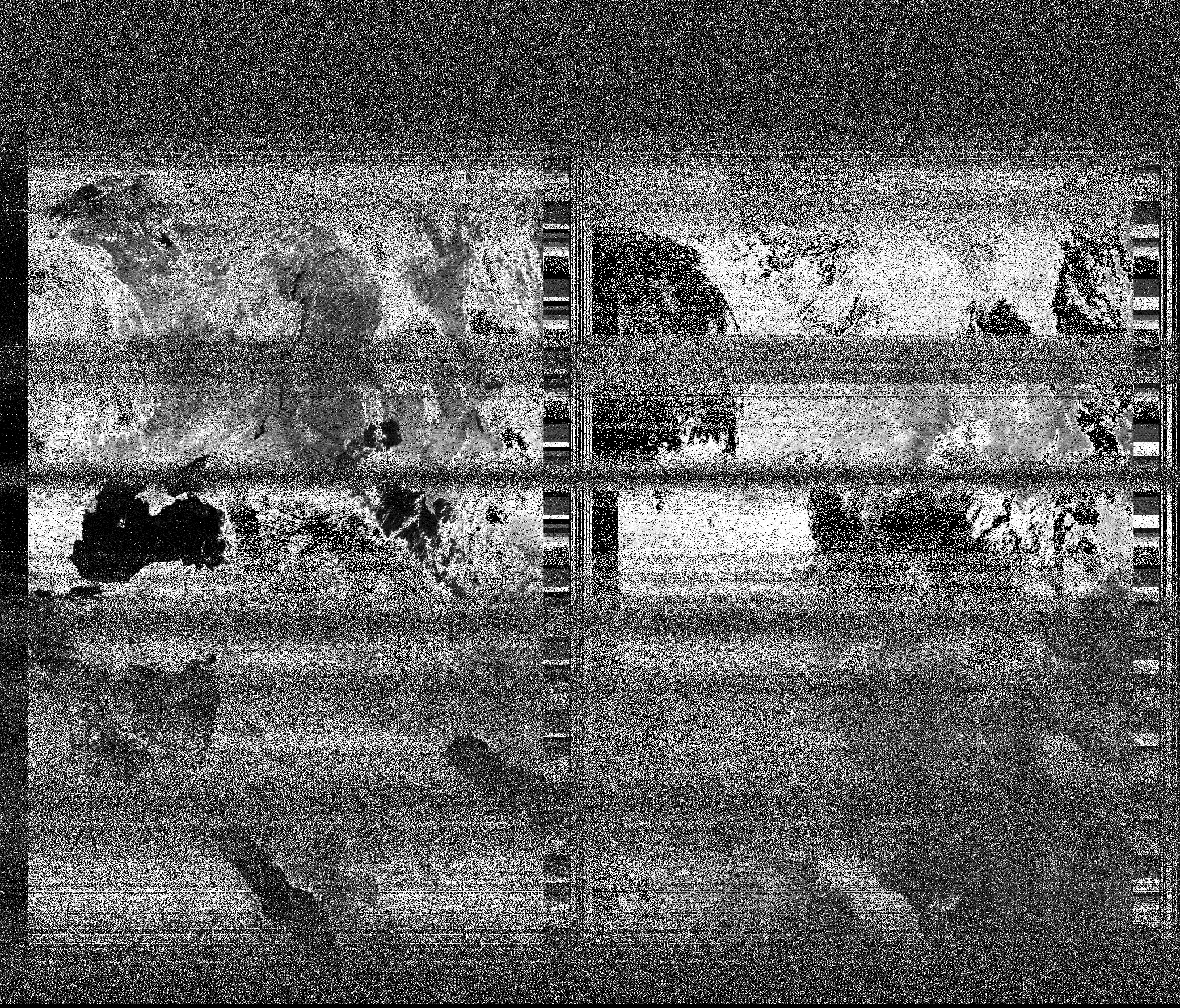 Pristine output with telemetry data withut cropping. Pristine images are
unenhanced, but normalised to produce images which represent,
as best as the software is able to, the original digital data. No attempt is made to temperature
normalise IR images. Disables gamma, sharpening, rotation, and other enhancements.