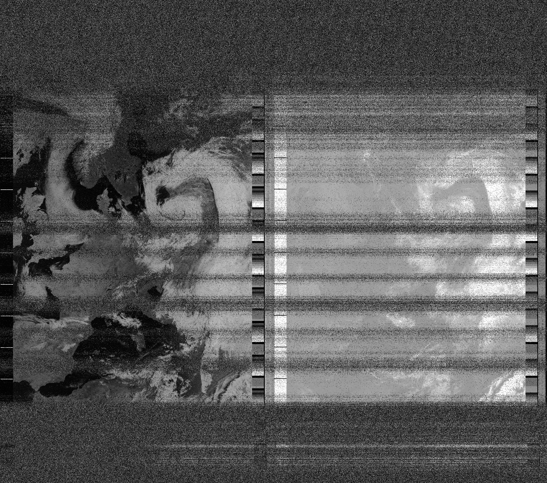 Pristine output with telemetry data withut cropping. Pristine images are
unenhanced, but normalised to produce images which represent,
as best as the software is able to, the original digital data. No attempt is made to temperature
normalise IR images. Disables gamma, sharpening, rotation, and other enhancements.