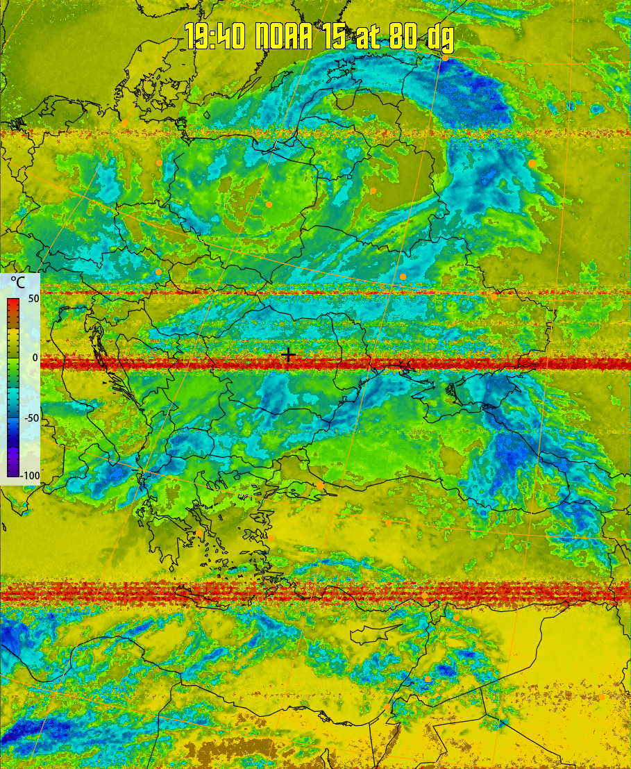 therm:
Produces a false colour image from NOAA APT images based on temperature.
Provides a good way of visualising cloud temperatures.
