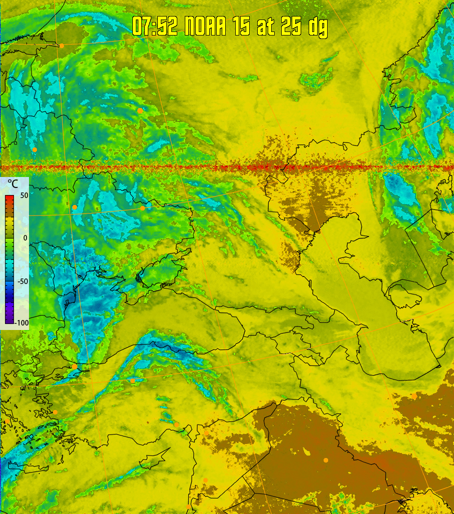 therm:
Produces a false colour image from NOAA APT images based on temperature.
Provides a good way of visualising cloud temperatures.