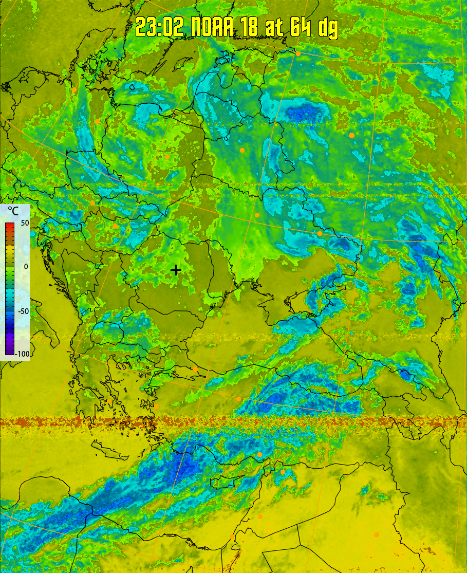 therm:
Produces a false colour image from NOAA APT images based on temperature.
Provides a good way of visualising cloud temperatures.