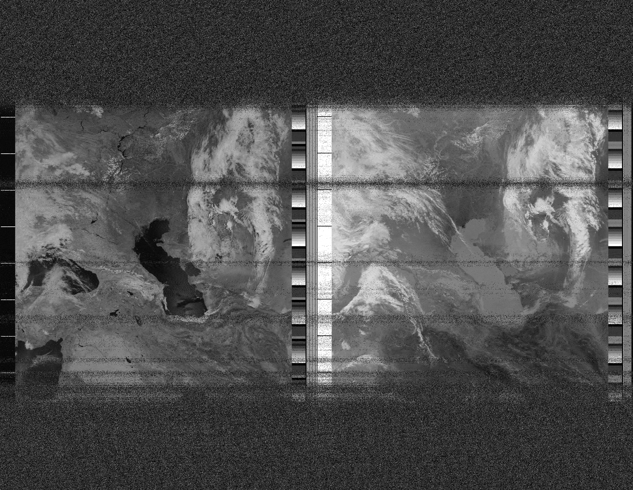 Pristine output with telemetry data withut cropping. Pristine images are
unenhanced, but normalised to produce images which represent,
as best as the software is able to, the original digital data. No attempt is made to temperature
normalise IR images. Disables gamma, sharpening, rotation, and other enhancements.