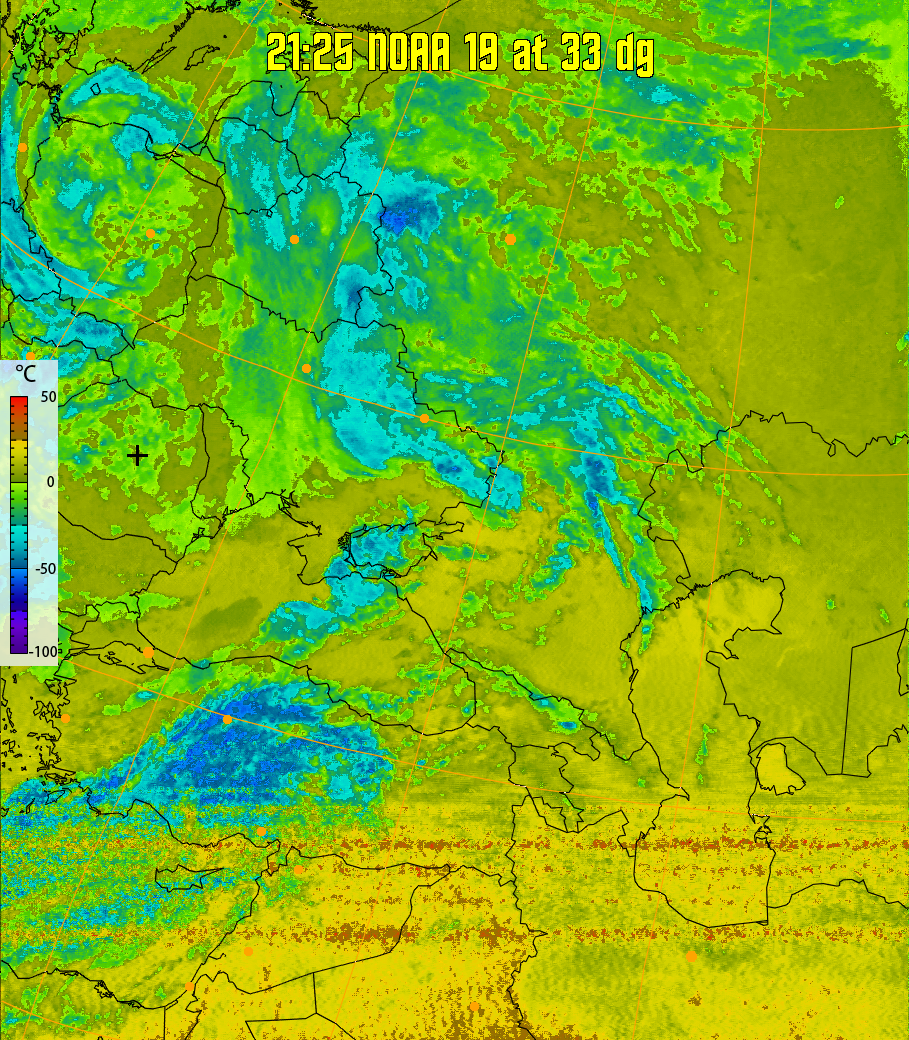 therm:
Produces a false colour image from NOAA APT images based on temperature.
Provides a good way of visualising cloud temperatures.