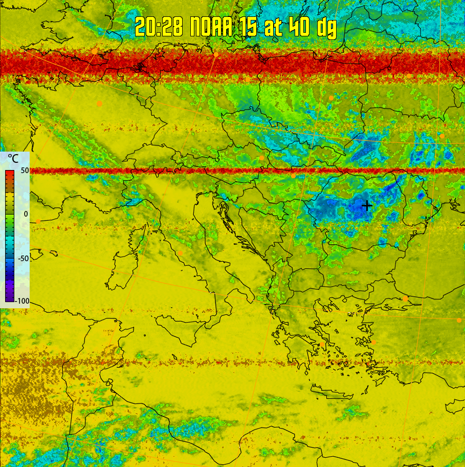 therm:
Produces a false colour image from NOAA APT images based on temperature.
Provides a good way of visualising cloud temperatures.