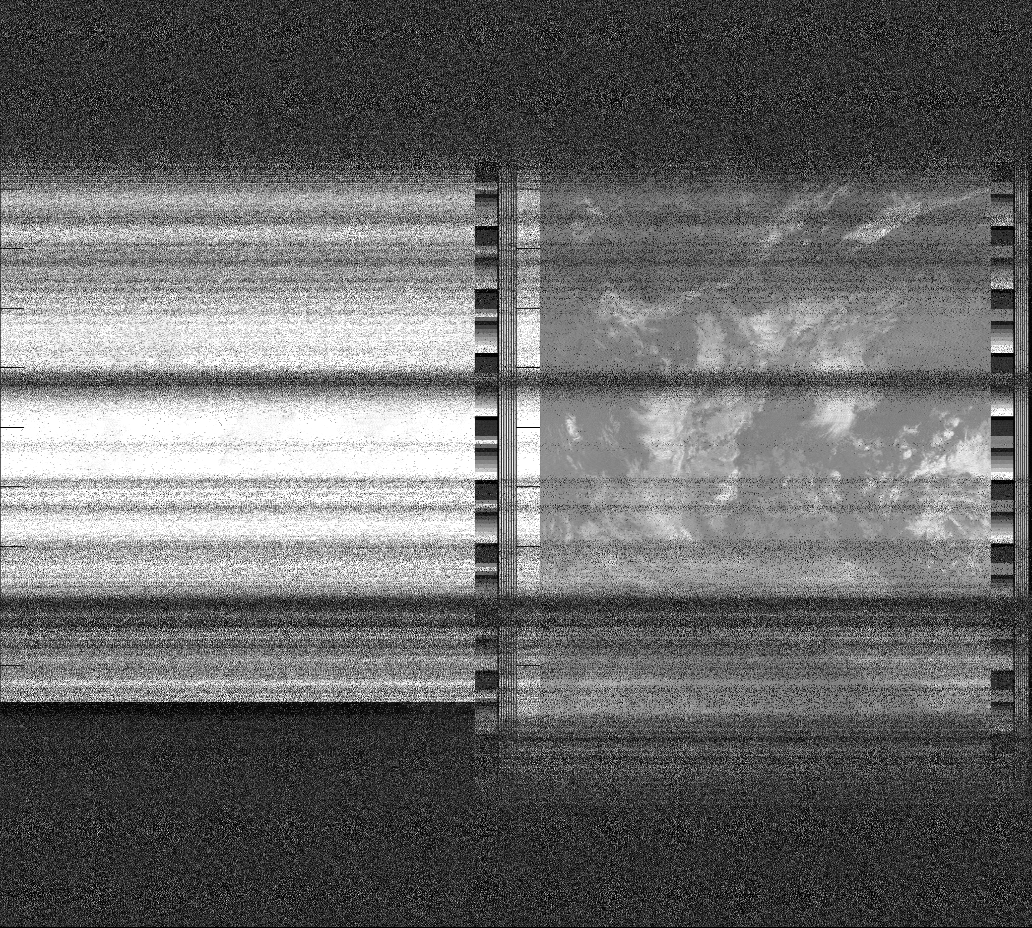 Pristine output with telemetry data withut cropping. Pristine images are
unenhanced, but normalised to produce images which represent,
as best as the software is able to, the original digital data. No attempt is made to temperature
normalise IR images. Disables gamma, sharpening, rotation, and other enhancements.