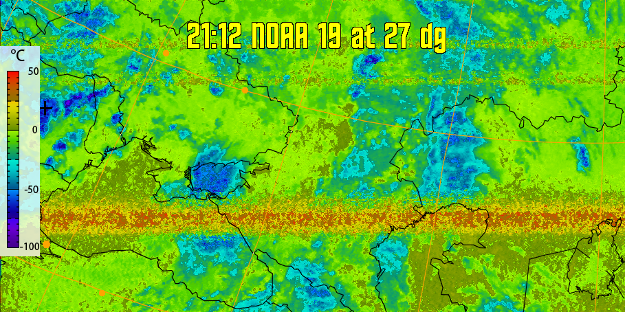therm:
Produces a false colour image from NOAA APT images based on temperature.
Provides a good way of visualising cloud temperatures.