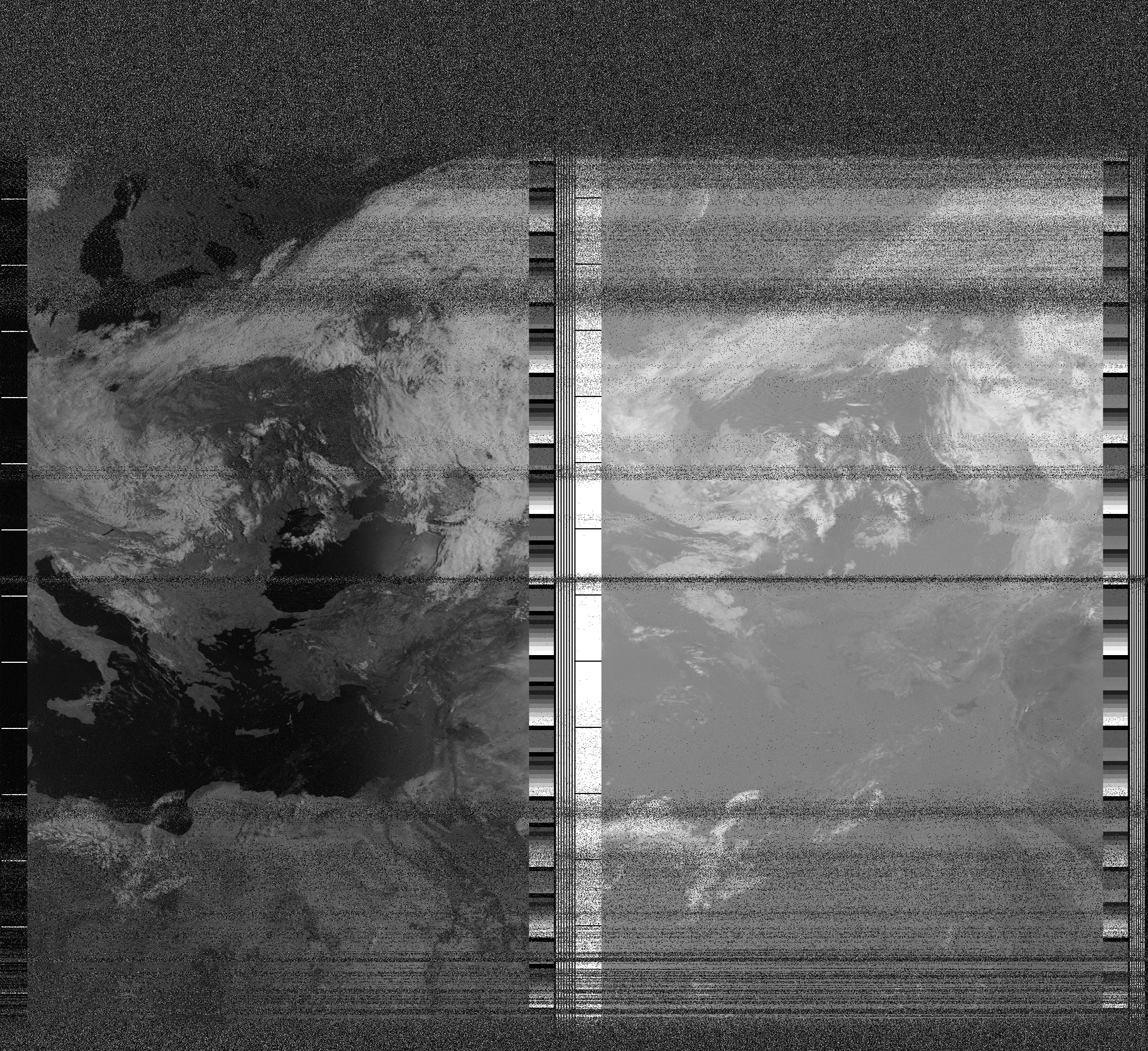 Pristine output with telemetry data withut cropping. Pristine images are
unenhanced, but normalised to produce images which represent,
as best as the software is able to, the original digital data. No attempt is made to temperature
normalise IR images. Disables gamma, sharpening, rotation, and other enhancements.