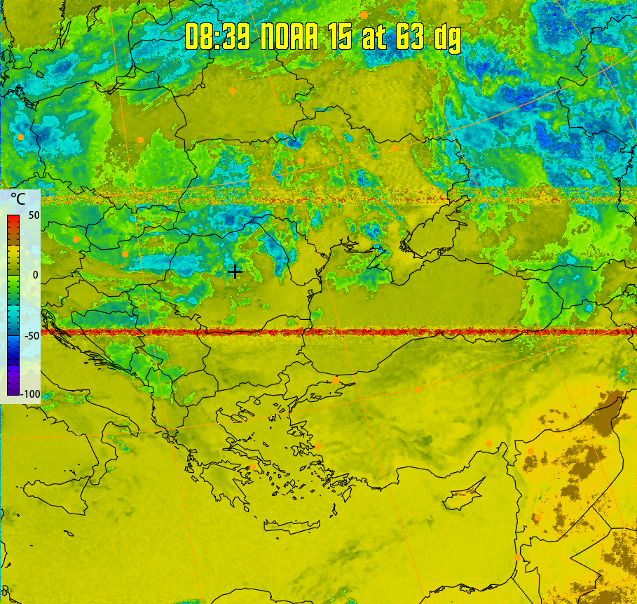 therm:
Produces a false colour image from NOAA APT images based on temperature.
Provides a good way of visualising cloud temperatures.