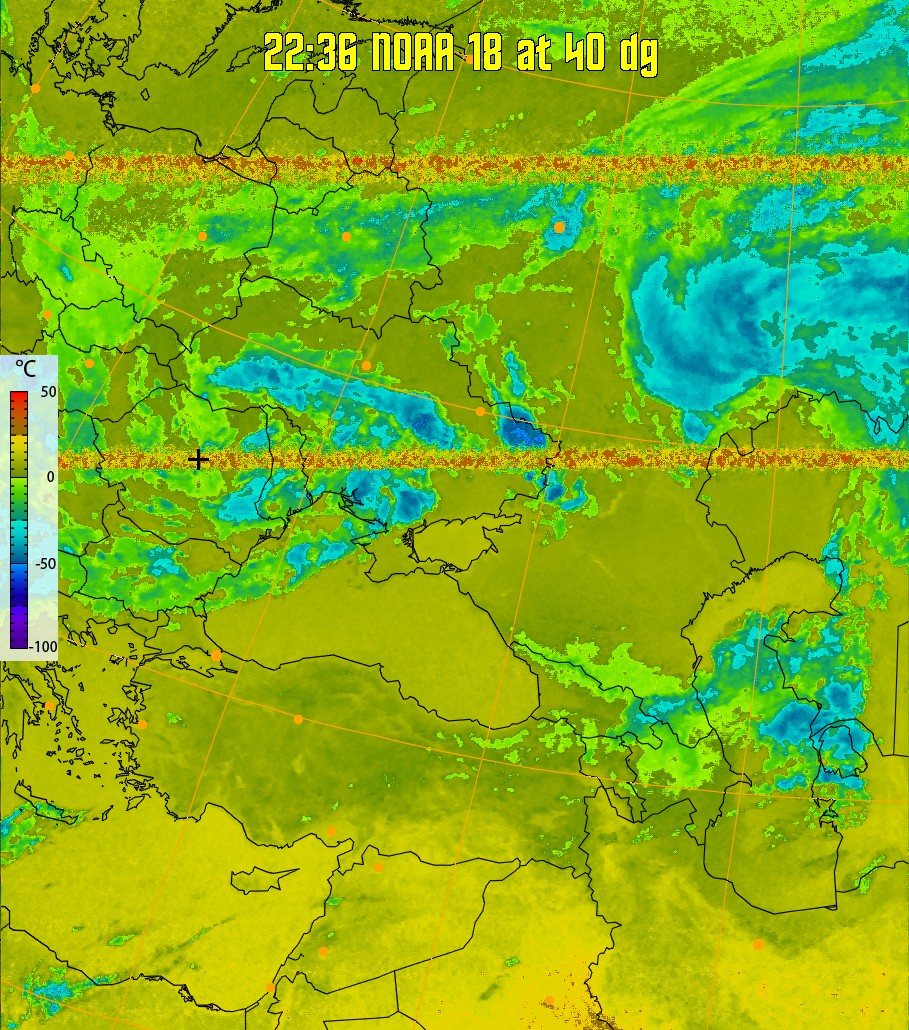 therm:
Produces a false colour image from NOAA APT images based on temperature.
Provides a good way of visualising cloud temperatures.