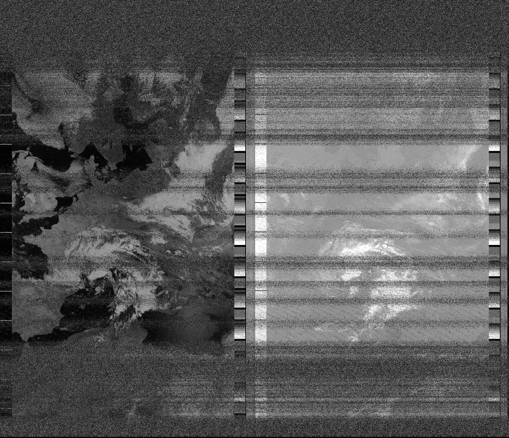 Pristine output with telemetry data withut cropping. Pristine images are
unenhanced, but normalised to produce images which represent,
as best as the software is able to, the original digital data. No attempt is made to temperature
normalise IR images. Disables gamma, sharpening, rotation, and other enhancements.
