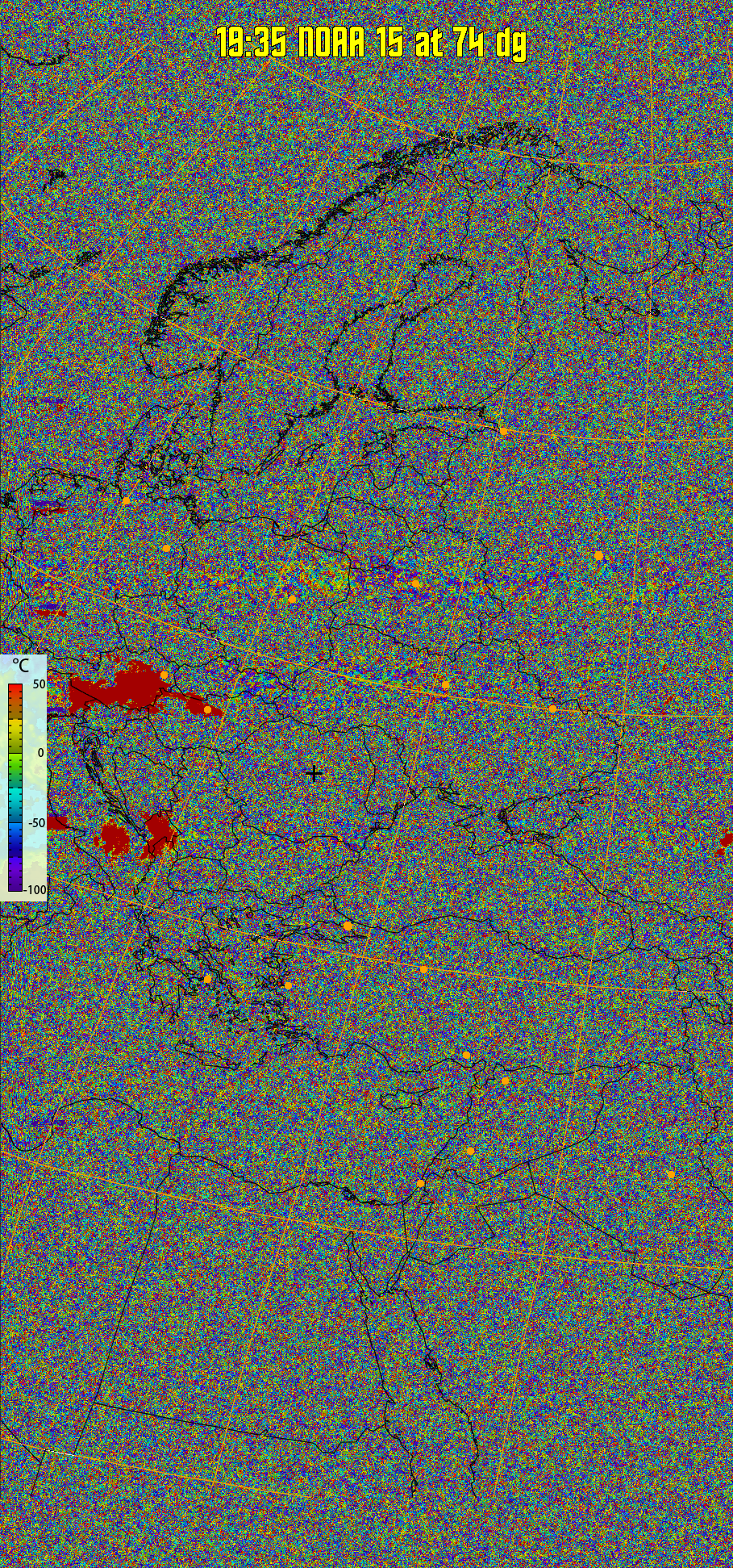 therm:
Produces a false colour image from NOAA APT images based on temperature.
Provides a good way of visualising cloud temperatures.