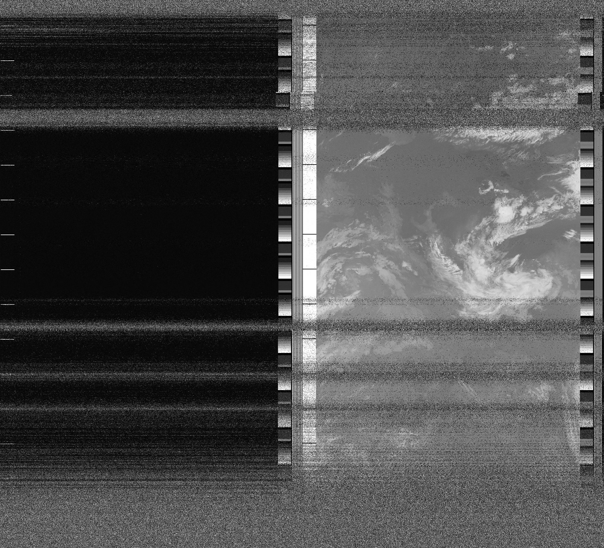 Pristine output with telemetry data withut cropping. Pristine images are
unenhanced, but normalised to produce images which represent,
as best as the software is able to, the original digital data. No attempt is made to temperature
normalise IR images. Disables gamma, sharpening, rotation, and other enhancements.