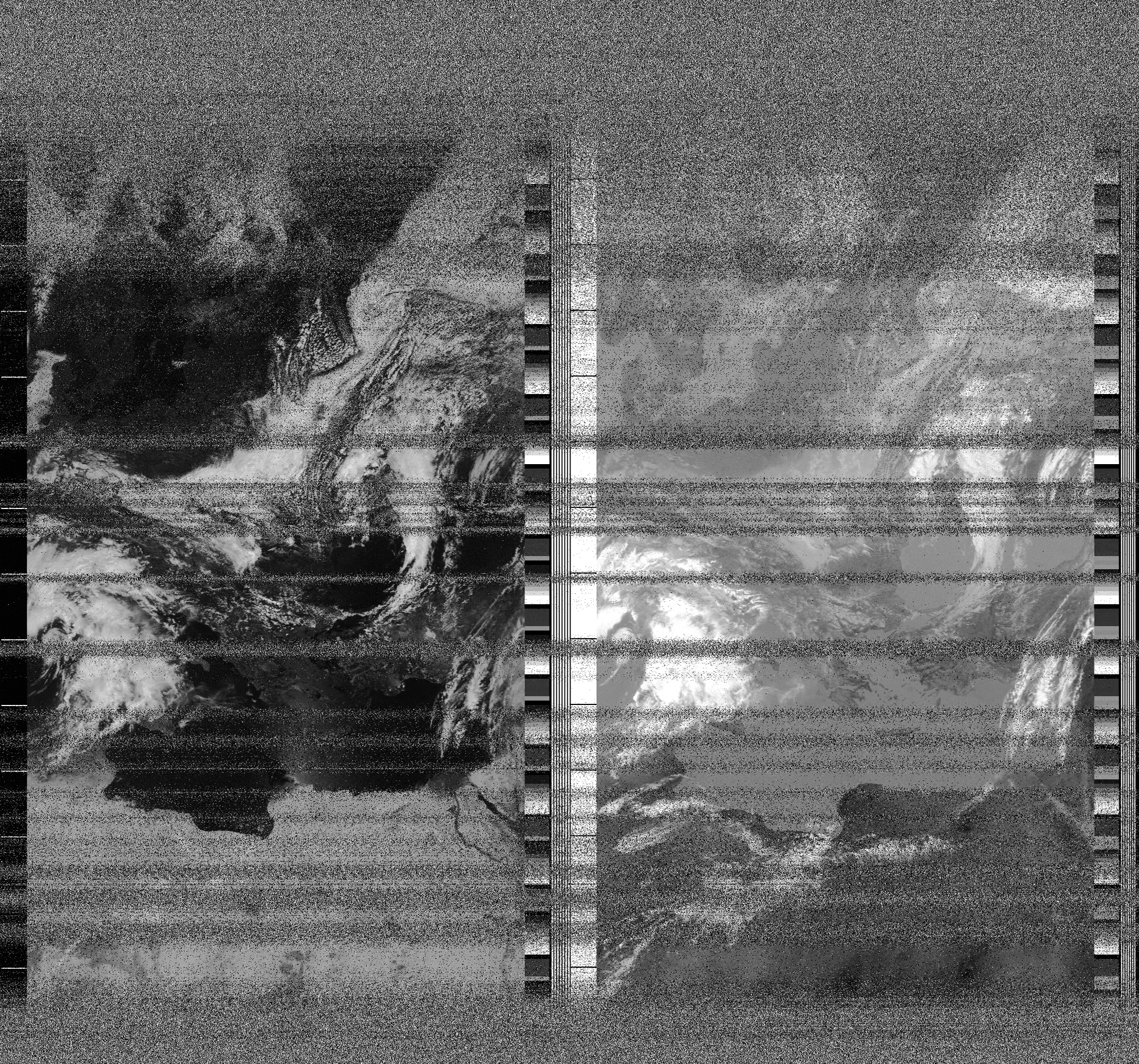 Pristine output with telemetry data withut cropping. Pristine images are
unenhanced, but normalised to produce images which represent,
as best as the software is able to, the original digital data. No attempt is made to temperature
normalise IR images. Disables gamma, sharpening, rotation, and other enhancements.