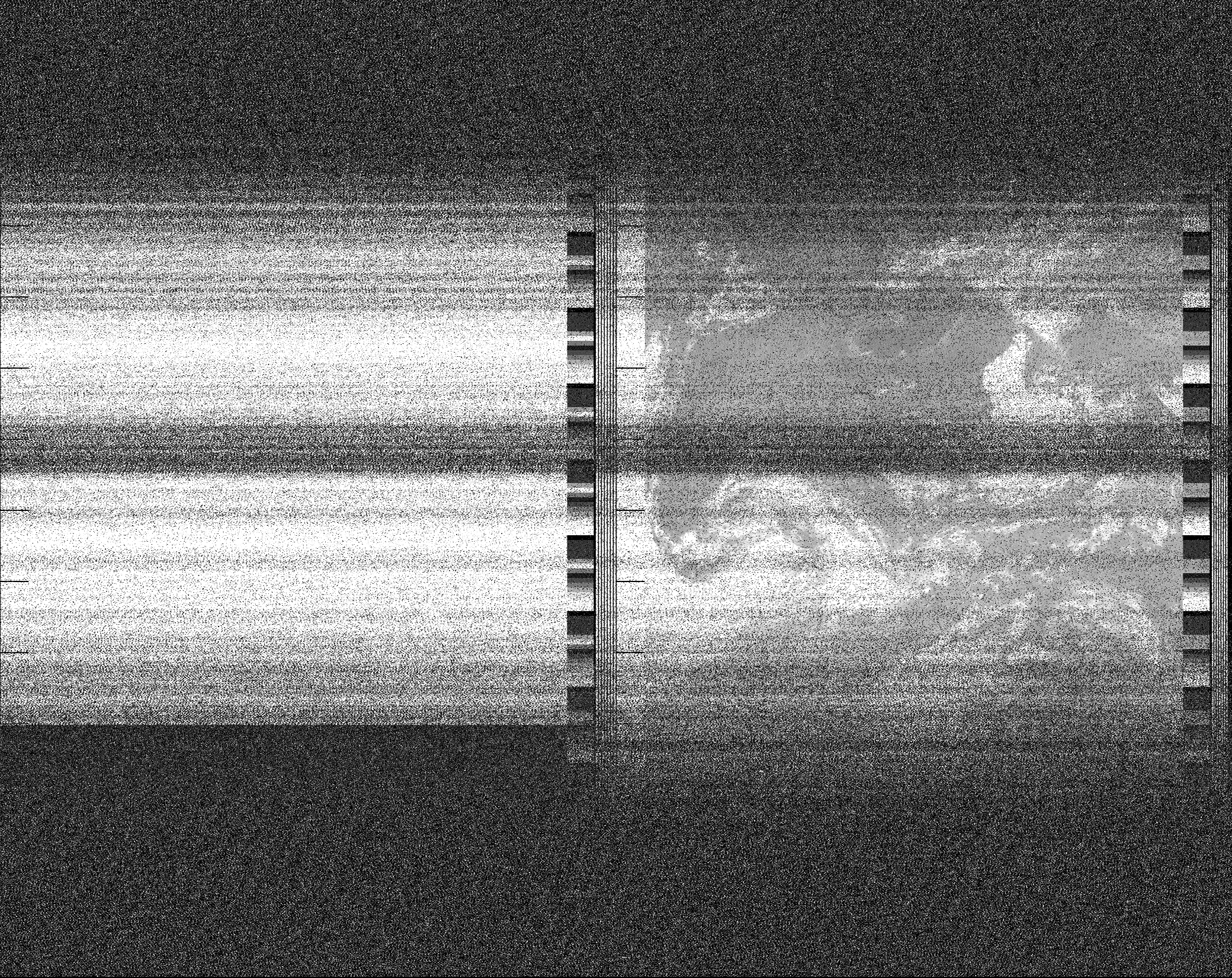 Pristine output with telemetry data withut cropping. Pristine images are
unenhanced, but normalised to produce images which represent,
as best as the software is able to, the original digital data. No attempt is made to temperature
normalise IR images. Disables gamma, sharpening, rotation, and other enhancements.