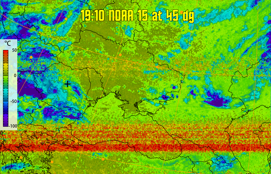 therm:
Produces a false colour image from NOAA APT images based on temperature.
Provides a good way of visualising cloud temperatures.
