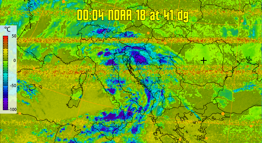 therm:
Produces a false colour image from NOAA APT images based on temperature.
Provides a good way of visualising cloud temperatures.
